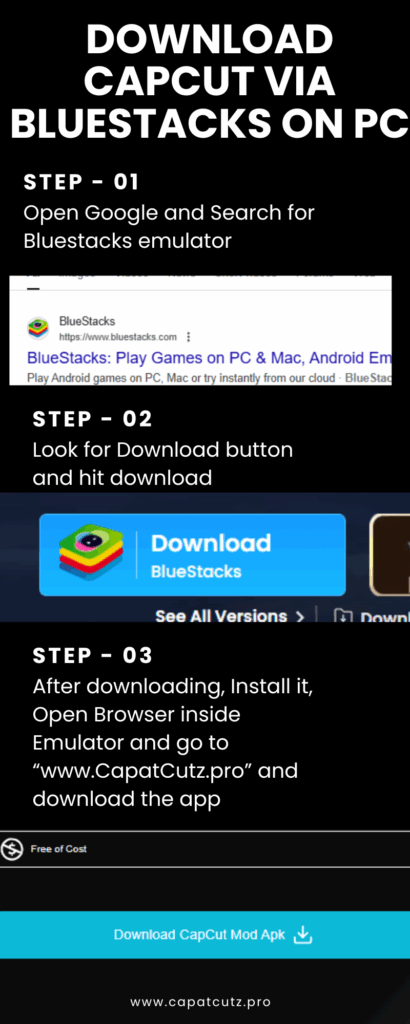 How to download Capcut apk for PC (Infographics)