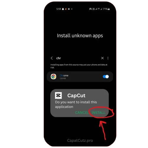 CapCut Premium Apk Latest & Old Versions How to download CapCut Apk (installation popup media)