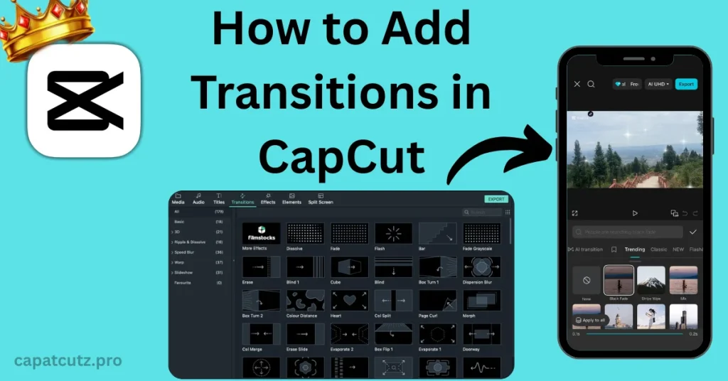 How to add transitions in capcut - post banner